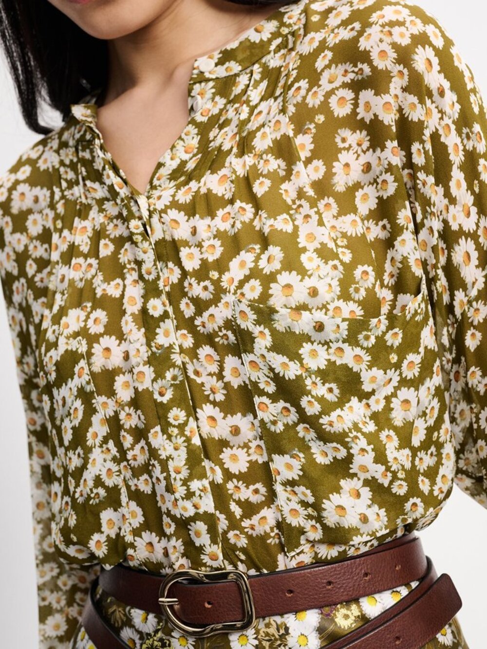 'Blooming Meadow' Georgette Daisy Blouse - Dorothee Schumacher